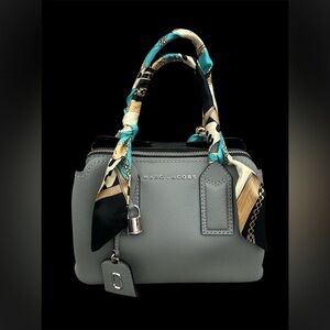Marc Jacobs Gray Bag with Scarf Accent